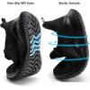 imageWomens Walking Shoes  Slip On Tennis Running Shoes Memory Foam Lightweight Work Sneakers for Indoor Outdoor GymD07 All Black