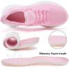 imageWomens Walking Shoes  Slip On Tennis Running Shoes Memory Foam Lightweight Work Sneakers for Indoor Outdoor GymD07 Pink