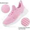 imageWomens Walking Shoes  Slip On Tennis Running Shoes Memory Foam Lightweight Work Sneakers for Indoor Outdoor GymD07 Pink