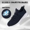 imageAkk Mens Athletic Walking Shoes  Running Tennis Shoes Jogging Lightweight Breathable Sneakers for Indoor Outdoor Gym Travel Navy 7