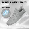 imageAkk Running Shoes for Men Sneakers Lightweight Comfy Casual Memory Foam Workout Shoes for Walking Tennis Athletic Indoor Outdoor Grey 7
