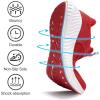 imageWalking Tennis Shoes for Men  Running Sneakers Slip on Shoes Mens Jogging Casual Lightweight Breathable Athletic Sport Gym Red 95