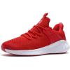 imageWalking Tennis Shoes for Men  Running Sneakers Slip on Shoes Mens Jogging Casual Lightweight Breathable Athletic Sport Gym Red 95