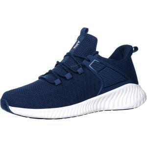 imageAkk Mens Athletic Walking Shoes  Running Tennis Shoes Jogging Lightweight Breathable Sneakers for Indoor Outdoor Gym Travel Navy 7