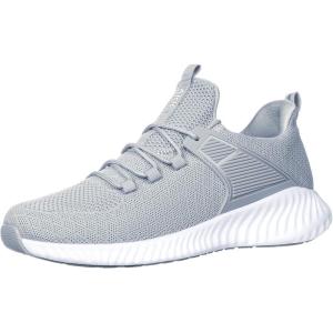 imageAkk Running Shoes for Men Sneakers Lightweight Comfy Casual Memory Foam Workout Shoes for Walking Tennis Athletic Indoor Outdoor Grey 7