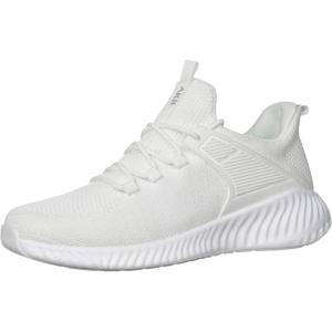 imageAkk Walking Tennis Shoes for Men  Running Sneakers Slip on Shoes Mens Jogging Casual Lightweight Breathable Athletic Sport White