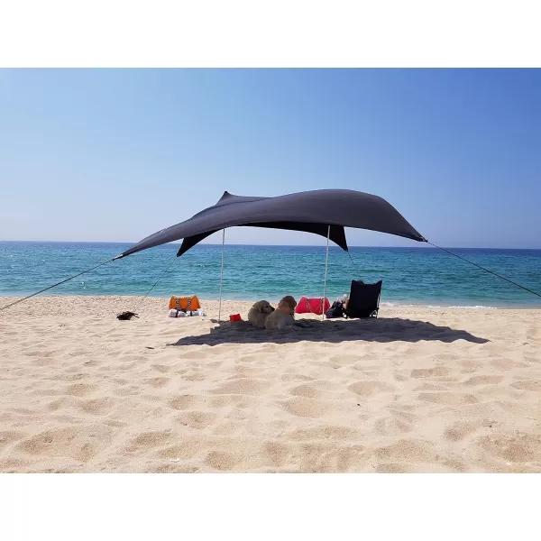 imageNeso Tents Beach Tent with Sand Anchor Portable Canopy Sunshade  7 x 7  Patented Reinforced CornersPeriwinkle BlueBlack