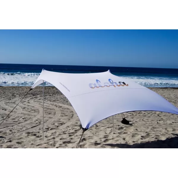 imageNeso Tents Beach Tent with Sand Anchor Portable Canopy Sunshade  7 x 7  Patented Reinforced CornersPeriwinkle BlueThe Aloha