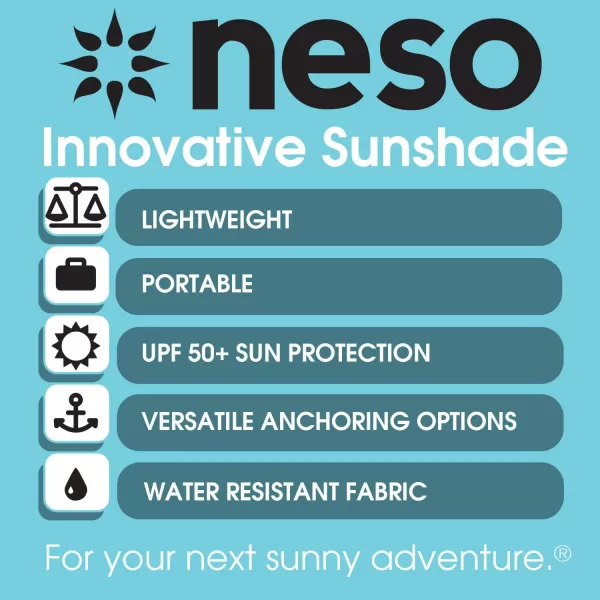 imageNeso Tents Beach Tent with Sand Anchor Portable Canopy Sunshade  7 x 7  Patented Reinforced CornersPeriwinkle BlueWhite