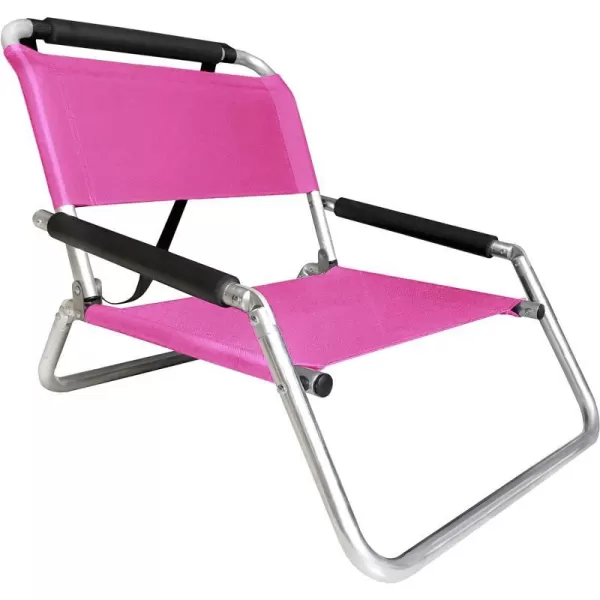 image2 Pack of Neso Lightweight Water Resistant Beach Chairs with Shoulder Strap and Slip Pocket  Folds ThinBlackRegular Hot Pink