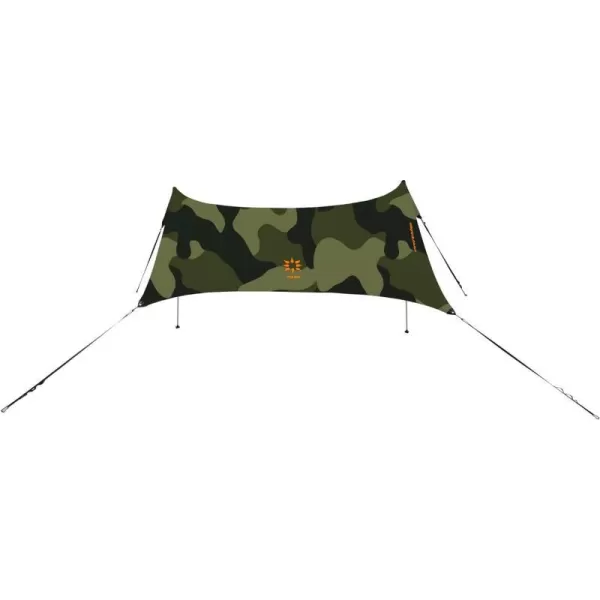 imageNeso Sidelines 1 Versatile Sports Sun Shelter Patented Corners amp Poles 100 Recycled Stakes 45lbCamo