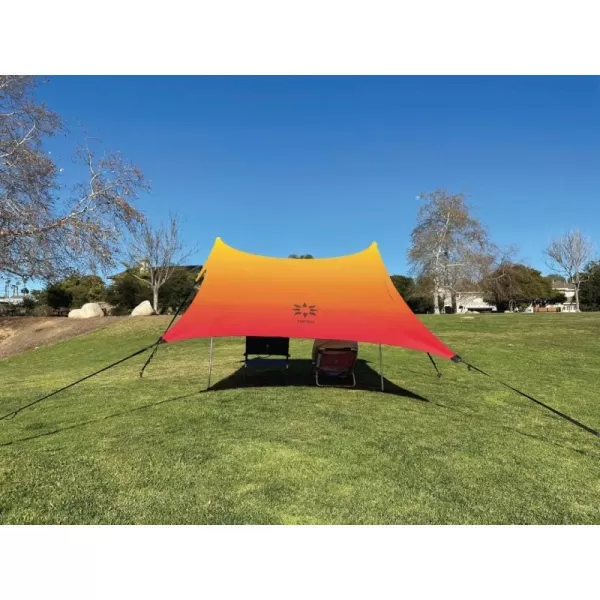 imageNeso Sidelines 1 Versatile Sports Sun Shelter Patented Corners amp Poles 100 Recycled Stakes 45lbSunset