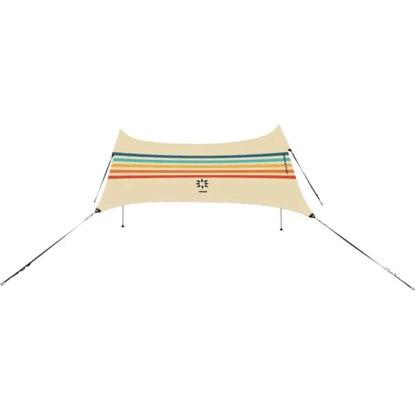 imageNeso Sidelines Grande  Versatile Sports Sun Shelter Patented Corners amp Poles 100 Recycled StakesRainbow