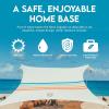 imageNeso Gigante  Portable Beach Tent  Ideal to Enjoy with Family and Friends  UPF 50 WaterResistant and Lightweight  Aqua Fronds 11 x 11Rainbow