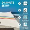 imageNeso Gigante  Portable Beach Tent  Ideal to Enjoy with Family and Friends  UPF 50 WaterResistant and Lightweight  Aqua Fronds 11 x 11Rainbow