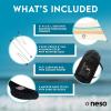 imageNeso Gigante  Portable Beach Tent  Ideal to Enjoy with Family and Friends  UPF 50 WaterResistant and Lightweight  Aqua Fronds 11 x 11Rainbow