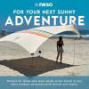 imageNeso Gigante  Portable Beach Tent  Ideal to Enjoy with Family and Friends  UPF 50 WaterResistant and Lightweight  Aqua Fronds 11 x 11Rainbow
