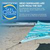 imageNeso Gigante  Portable Beach Tent  Ideal to Enjoy with Family and Friends  UPF 50 WaterResistant and Lightweight  Aqua Fronds 11 x 11Swells