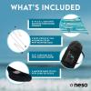 imageNeso Gigante  Portable Beach Tent  Ideal to Enjoy with Family and Friends  UPF 50 WaterResistant and Lightweight  Aqua Fronds 11 x 11Swells
