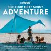 imageNeso Gigante  Portable Beach Tent  Ideal to Enjoy with Family and Friends  UPF 50 WaterResistant and Lightweight  Aqua Fronds 11 x 11Teal