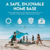 imageNeso Gigante  Portable Beach Tent  Ideal to Enjoy with Family and Friends  UPF 50 WaterResistant and Lightweight  Aqua Fronds 11 x 11Teal
