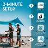 imageNeso Gigante  Portable Beach Tent  Ideal to Enjoy with Family and Friends  UPF 50 WaterResistant and Lightweight  Aqua Fronds 11 x 11Teal