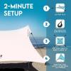 imageNeso Gigante  Portable Beach Tent  Ideal to Enjoy with Family and Friends  UPF 50 WaterResistant and Lightweight  Aqua Fronds 11 x 11White