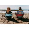 image2 Pack of Neso Lightweight Water Resistant Beach Chairs with Shoulder Strap and Slip Pocket  Folds Thin Aqua FrondsAqua Fronds