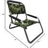 image2 Pack of Neso Lightweight Water Resistant Beach Chairs with Shoulder Strap and Slip Pocket  Folds Thin Aqua FrondsCamo