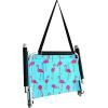 image2 Pack of Neso Lightweight Water Resistant Beach Chairs with Shoulder Strap and Slip Pocket  Folds Thin Aqua FrondsFlamingos