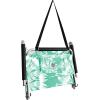 image2 Pack of Neso Lightweight Water Resistant Beach Chairs with Shoulder Strap and Slip Pocket  Folds Thin Aqua FrondsMint Tie Dye
