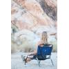 image2 Pack of Neso Lightweight Water Resistant Beach Chairs with Shoulder Strap and Slip Pocket  Folds Thin Aqua FrondsNavy