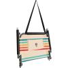 image2 Pack of Neso Lightweight Water Resistant Beach Chairs with Shoulder Strap and Slip Pocket  Folds Thin Aqua FrondsRainbow
