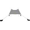 imageNeso Tents Beach Tent with Sand Anchor Portable Canopy Sunshade  7 x 7  Patented Reinforced CornersPeriwinkle BlueBlackWhite Stripes
