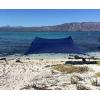 imageNeso Tents Beach Tent with Sand Anchor Portable Canopy Sunshade  7 x 7  Patented Reinforced CornersPeriwinkle BlueNavy