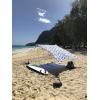 imageNeso Tents Beach Tent with Sand Anchor Portable Canopy Sunshade  7 x 7  Patented Reinforced CornersPeriwinkle BlueShibori Tie Dye