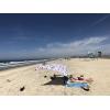imageNeso Tents Beach Tent with Sand Anchor Portable Canopy Sunshade  7 x 7  Patented Reinforced CornersPeriwinkle BlueUSA Waves