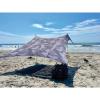 imageNeso Tents Beach Tent with Sand Anchor Portable Canopy Sunshade  7 x 7  Patented Reinforced CornersPeriwinkle BlueGrey Camo