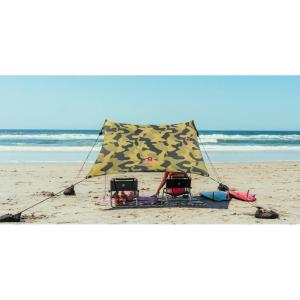 imageNeso Tents Beach Tent with Sand Anchor Portable Canopy Sunshade  7 x 7  Patented Reinforced CornersPeriwinkle BlueCamo