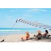 imageNeso Tents Grande Beach Tent 7ft Tall 9 x 9ft Reinforced Corners and Cooler PocketBlackWhite Stripes