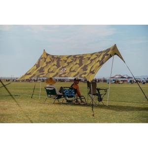 imageNeso Sidelines Grande  Versatile Sports Sun Shelter Patented Corners ampamp Poles 100 Recycled StakesCamo
