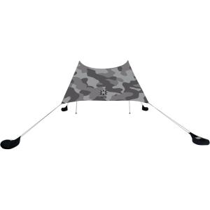 imageNeso Tents Grande Beach Tent 7ft Tall 9 x 9ft Reinforced Corners and Cooler PocketGrey Camo
